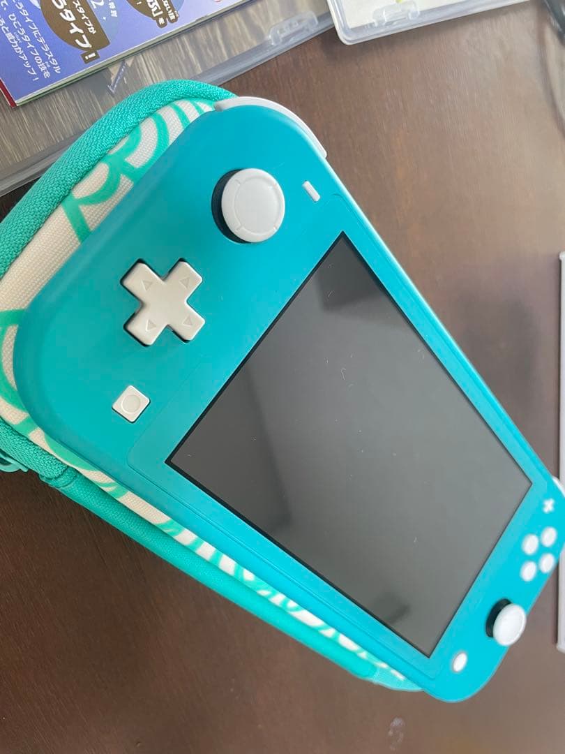 Switch Liteターコイズ(ケース、ポケモンバイオレット、ピクミンセット)