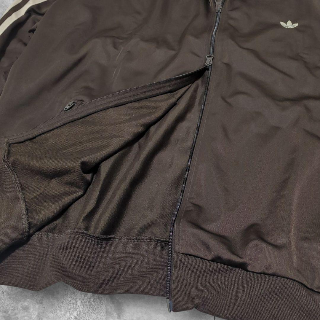 3XL アディダス トラックジャケット ブラウンベッケンバウアー ソリュン着用