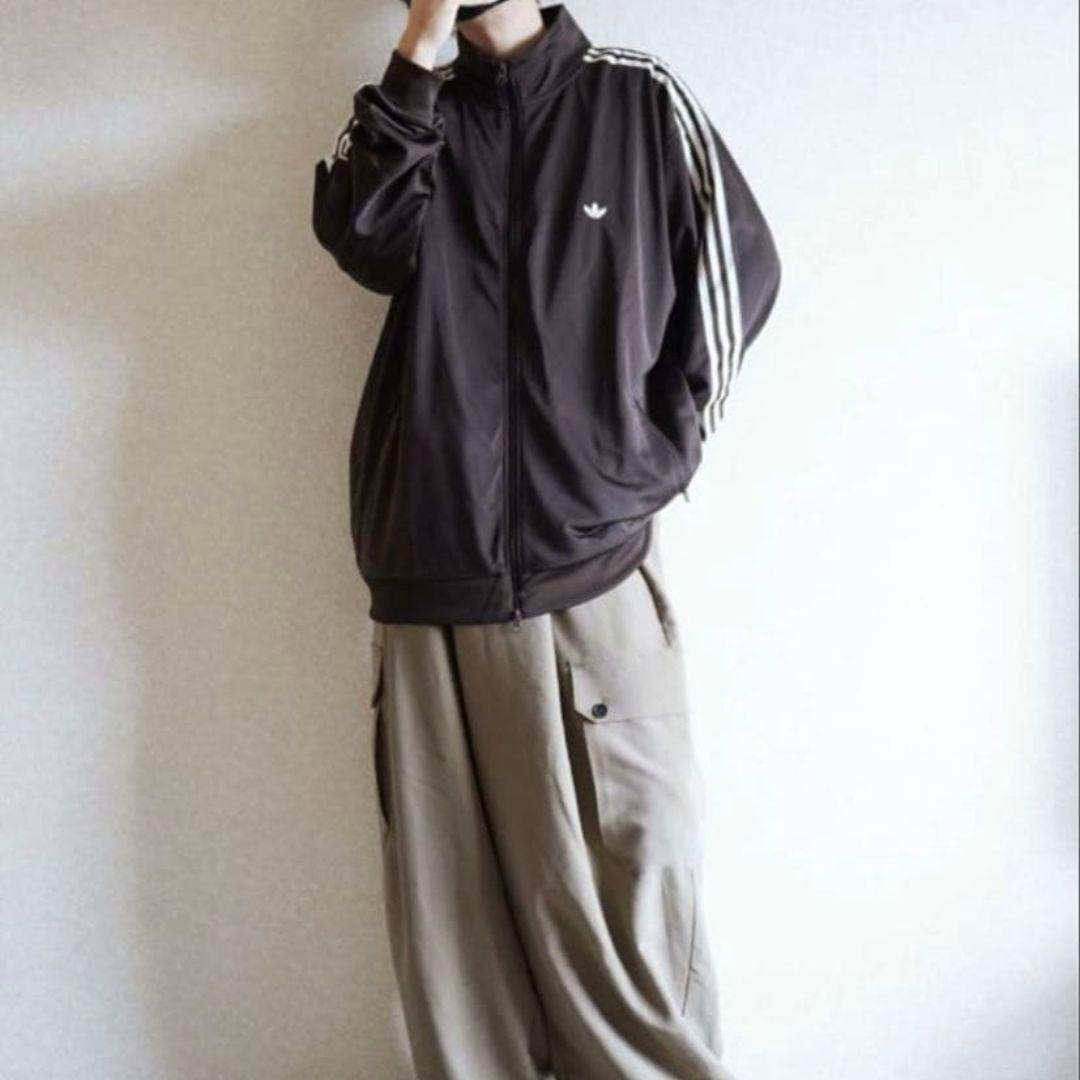 3XL アディダス トラックジャケット ブラウンベッケンバウアー ソリュン着用
