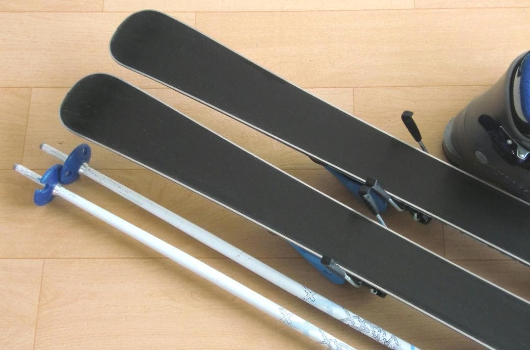 ■■送料無料■KAZAMA■子供用スキーフルセット■板106靴20■WAX済■■