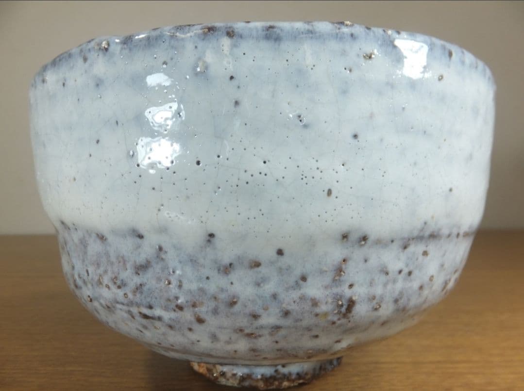 真作保証 吉賀大眉 自作 萩茶碗 日展 文化功労者 コレクター放出品 山口県