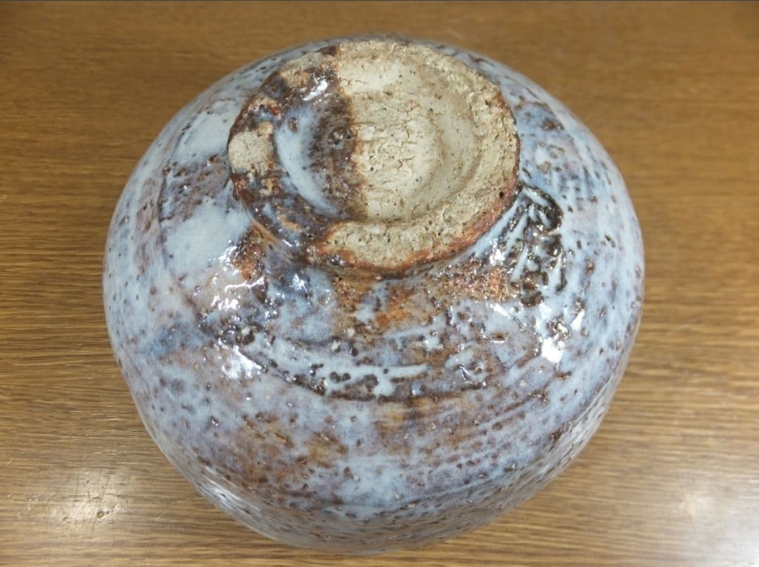 真作保証 吉賀大眉 自作 萩茶碗 日展 文化功労者 コレクター放出品 山口県