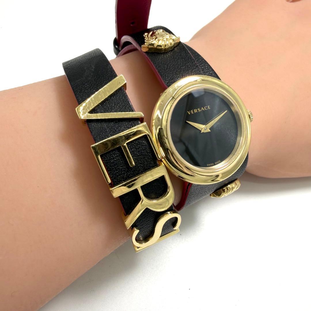 【稼働】 激レア ヴェルサーチ 腕時計 レディース メドゥーサ ゴールド