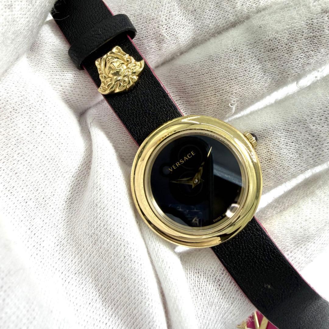 【稼働】 激レア ヴェルサーチ 腕時計 レディース メドゥーサ ゴールド