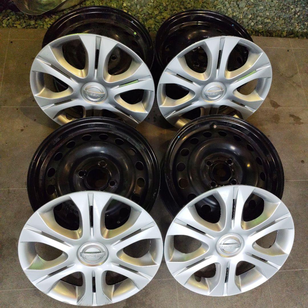 日産 ノート スチールホイール ホイールキャップ セット