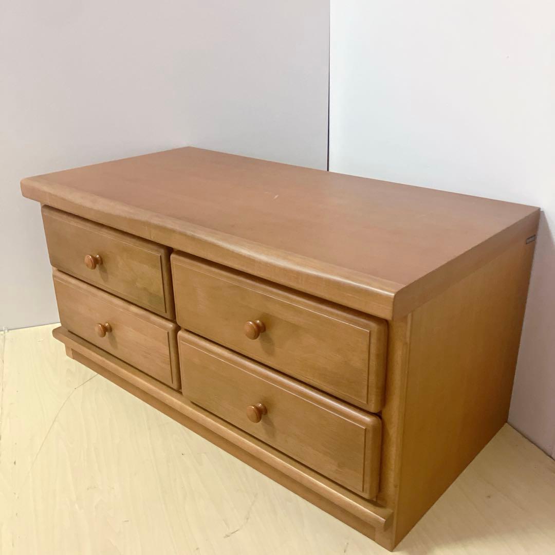 karimoku カリモク　チェスト　木製　天然木　サイドチェスト　箪笥　4引出