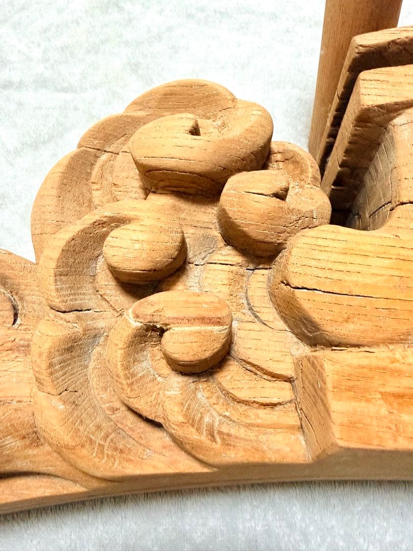 だんじり 鬼板（おにいた） 木彫り 彫刻 欅？ 屋根部材 祭礼 山車