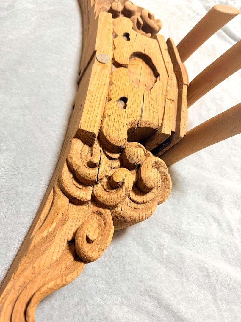 だんじり 鬼板（おにいた） 木彫り 彫刻 欅？ 屋根部材 祭礼 山車