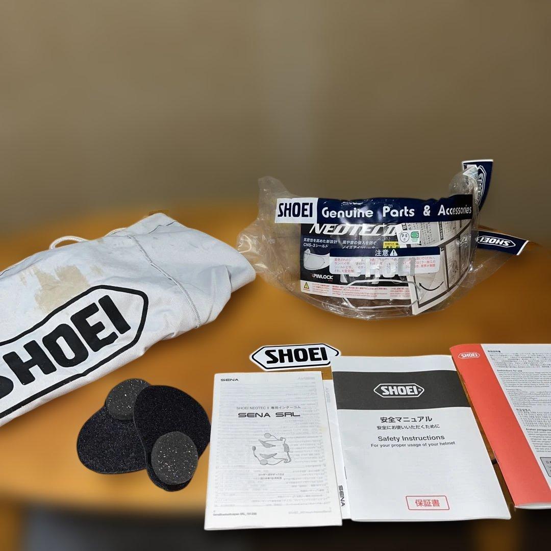 SHOEI NEOTEC 2 XL SENA SRL付き
