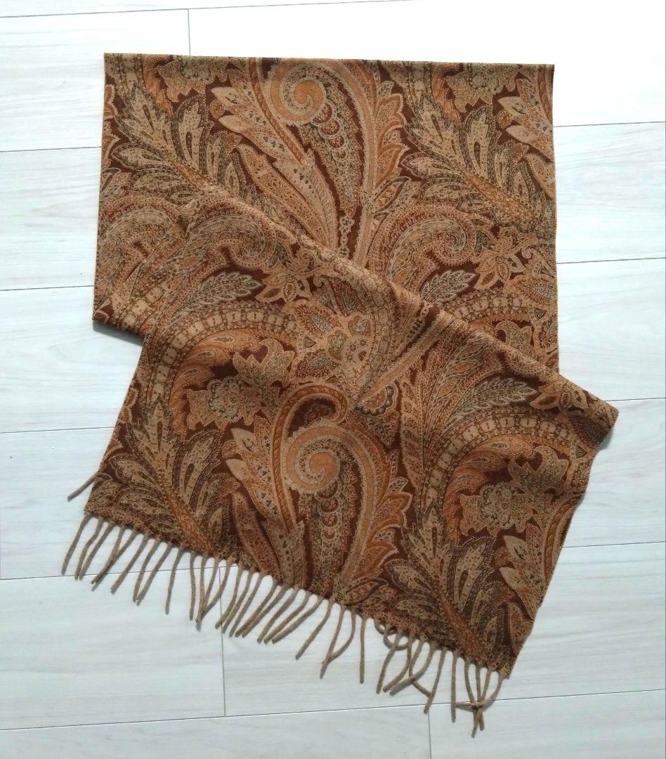 （伊） BRUNO PIATTELLIカシミヤ混リバーシブルメンズストール