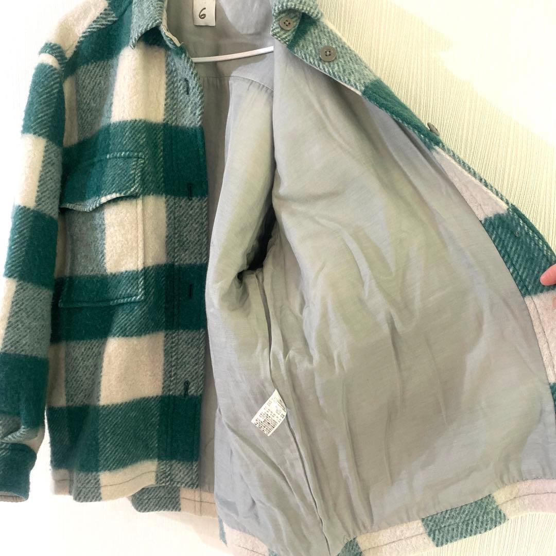 M*。様 6（ROKU） チェックCPOコート