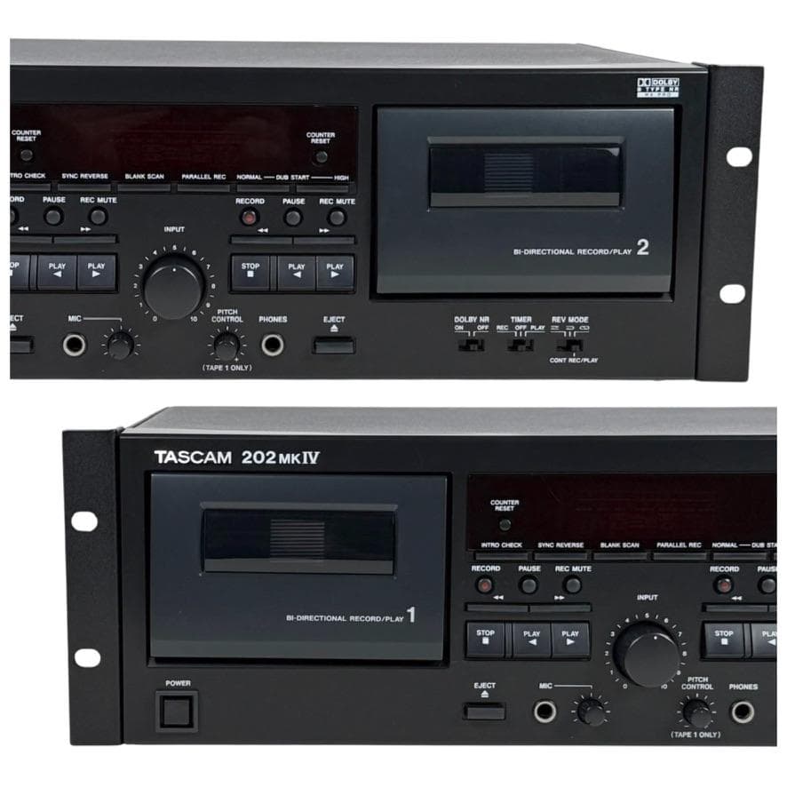◆優良美品◆TASCAM オートリバースダブルカセットデッキ 202MKIV