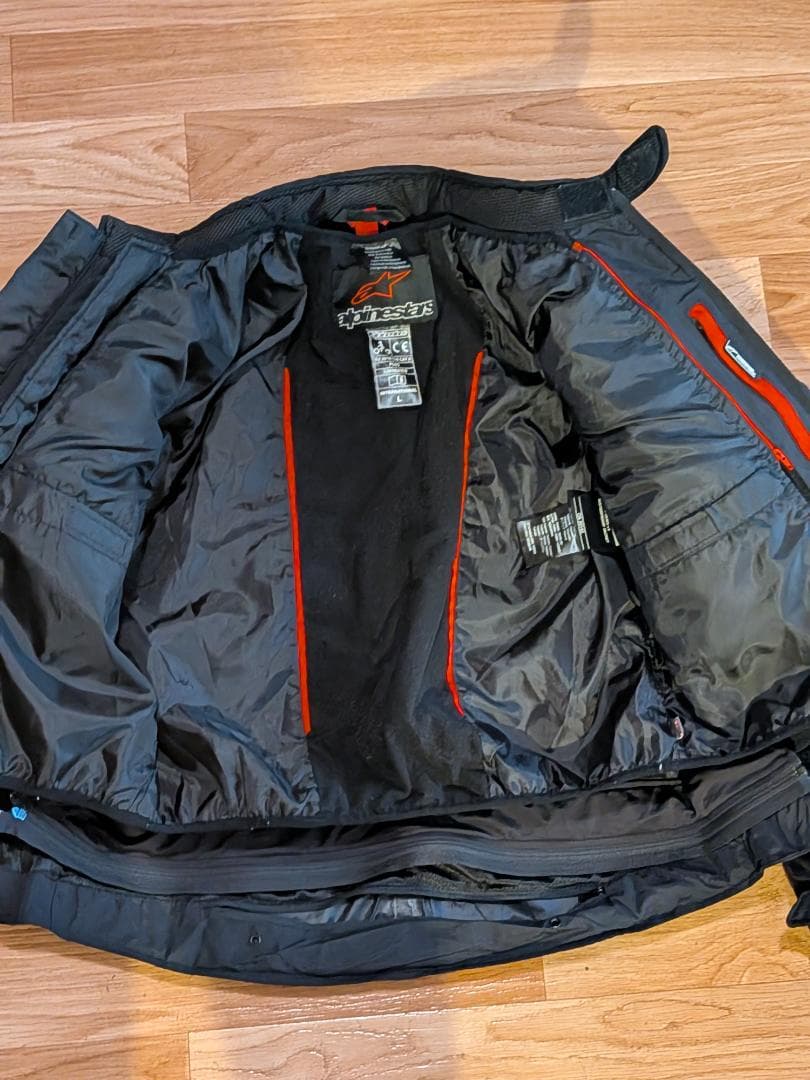 alpinestars バイクジャケット 黒 T-JAWS V3 防水