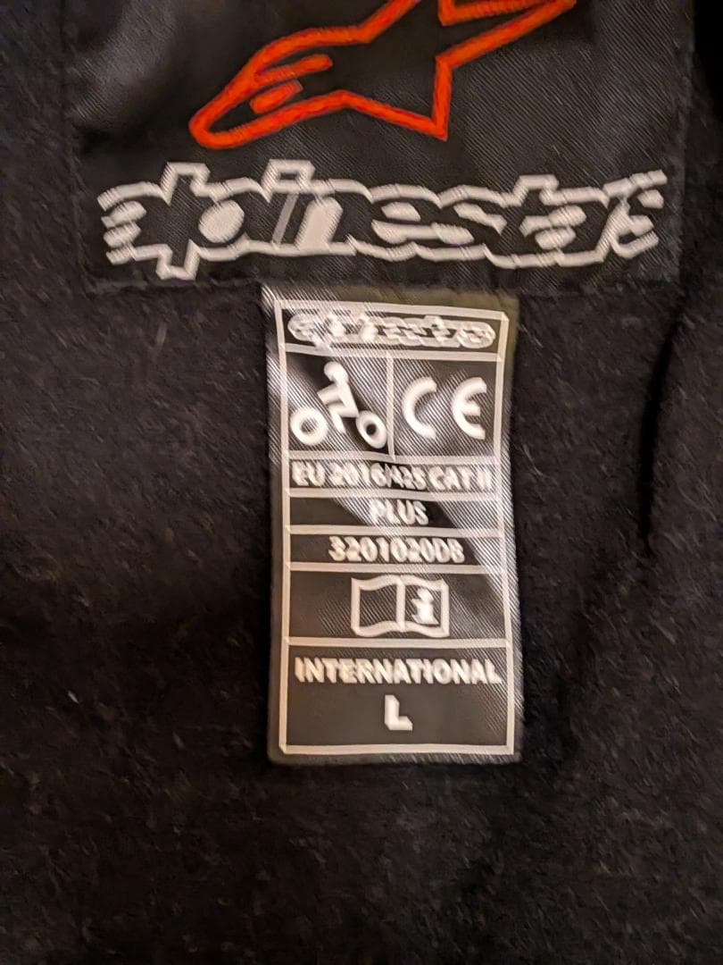 alpinestars バイクジャケット 黒 T-JAWS V3 防水