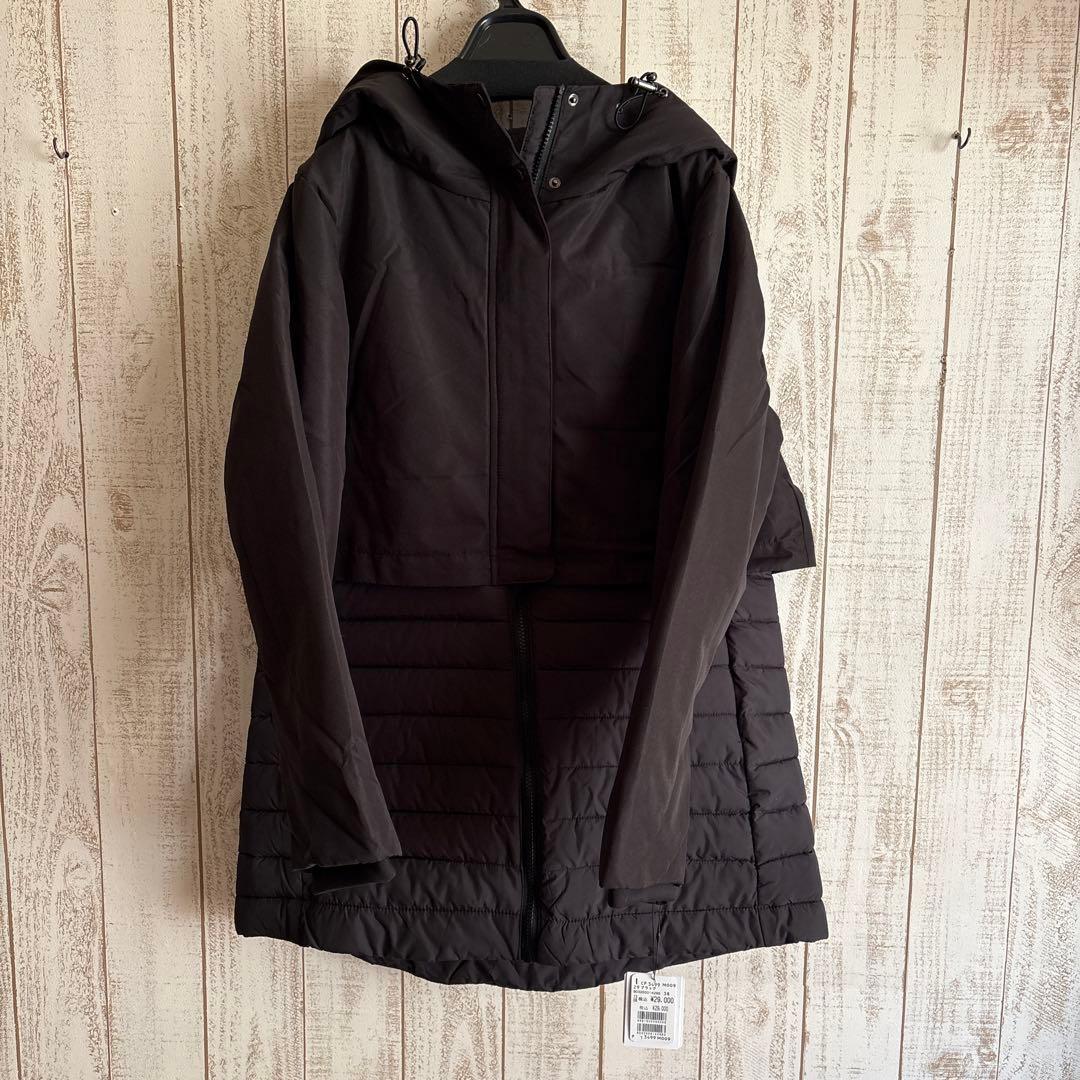 新品　スコットクラブ　定価¥2万9000円　ロングコート　黒　フード　ヤマダヤ