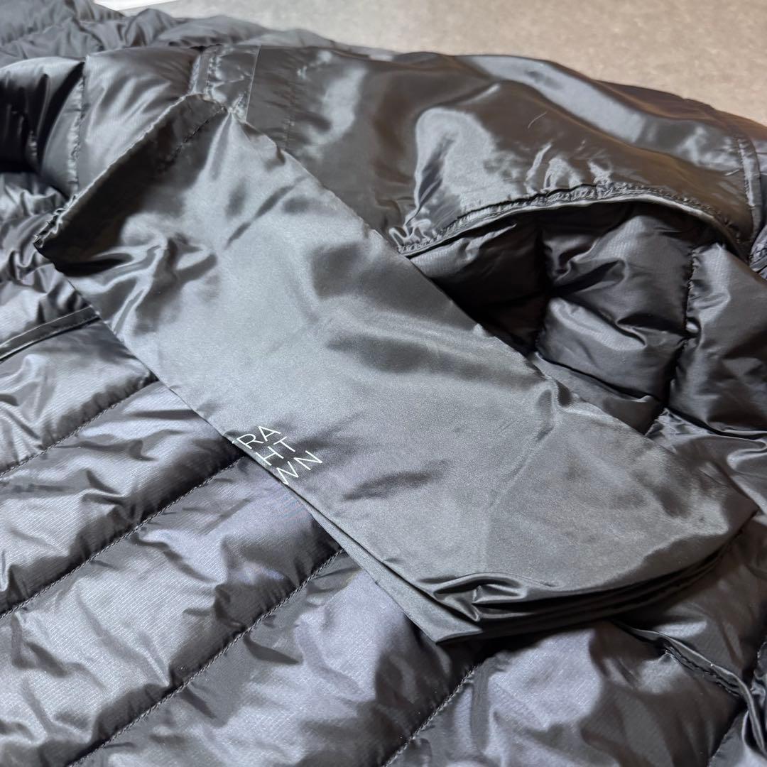 【美品】ウルトラライトダウンロングコート フード付き ブラック 黒 Mサイズ