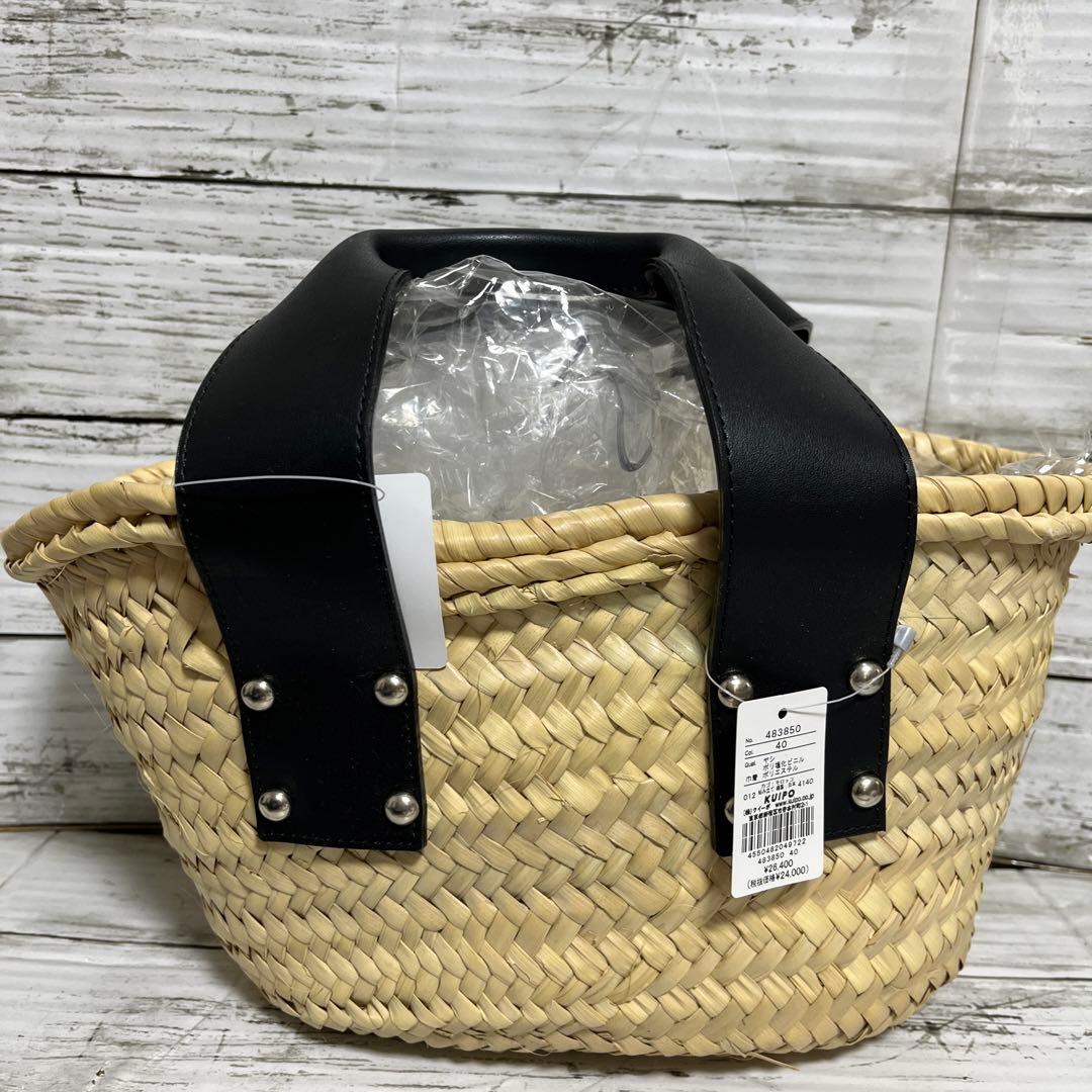 なつび　新品　ランバンオンブルー　 かごバッグ 巾着型　定価26400円