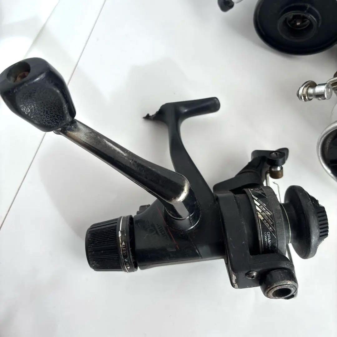 【まとめ】スピニングリール 7点 動作品 故障 部品欠損品 混じり