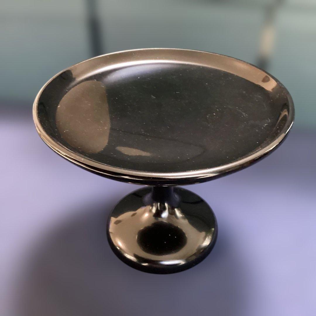 輪島塗黒塗高台八寸　10客　　新品未使用　　　木製漆器