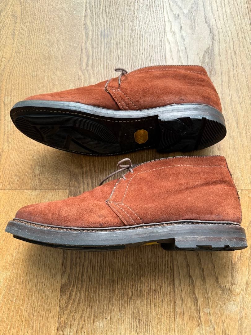 ALDEN ブラウン スエード チャッカーブーツ8 1/2D(UA別注品)