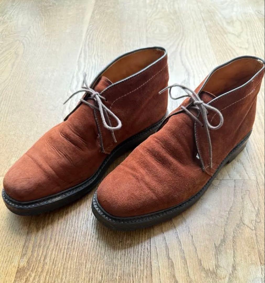 ALDEN ブラウン スエード チャッカーブーツ8 1/2D(UA別注品)