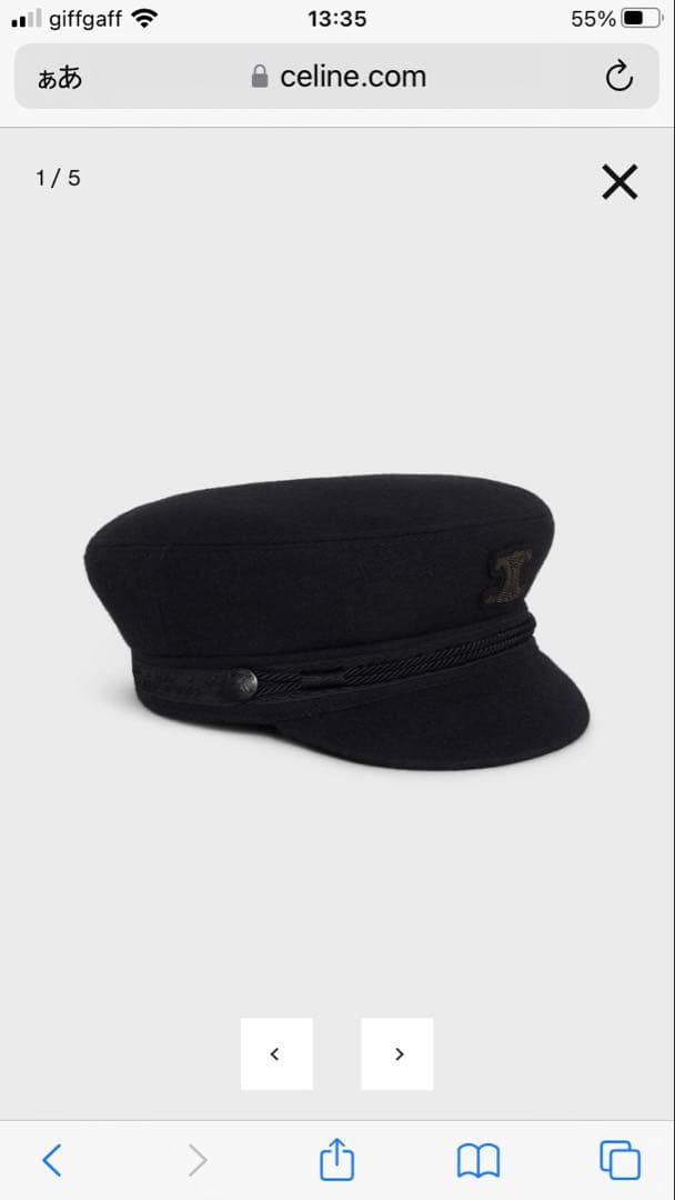 帽子 CELINE SAILER CAP