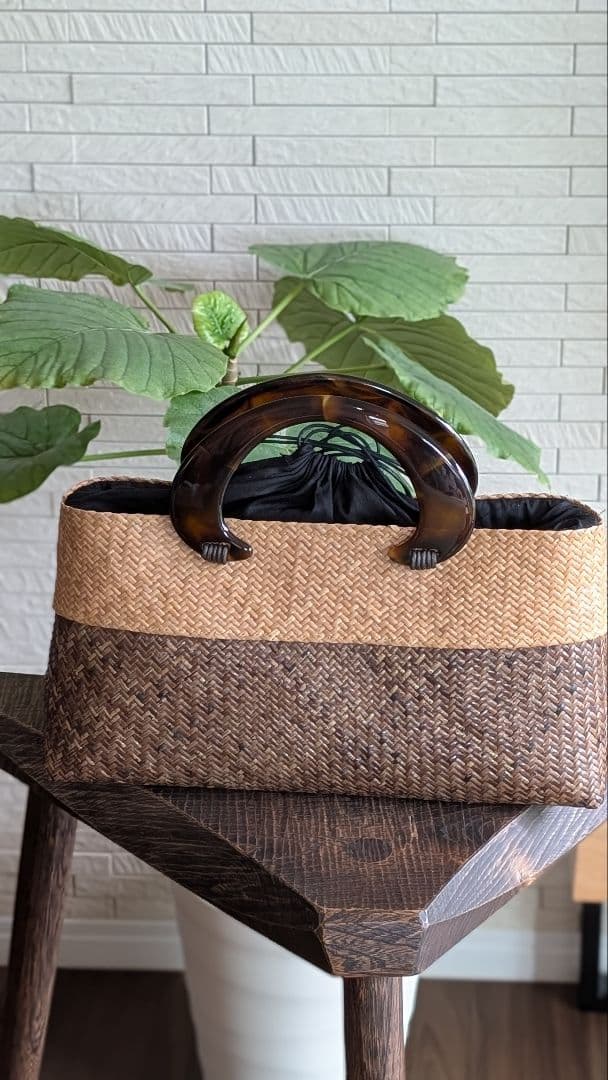 サンモトヤマ　天然素材かごバッグ