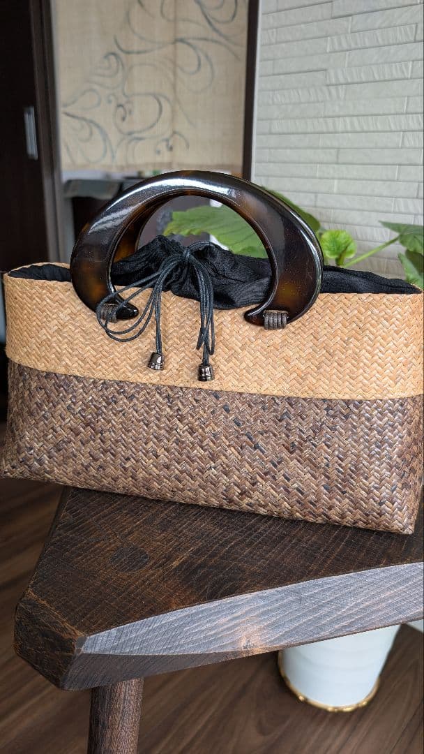 サンモトヤマ　天然素材かごバッグ