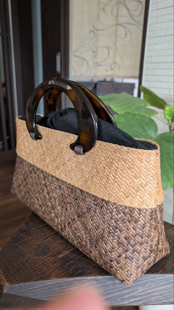 サンモトヤマ　天然素材かごバッグ