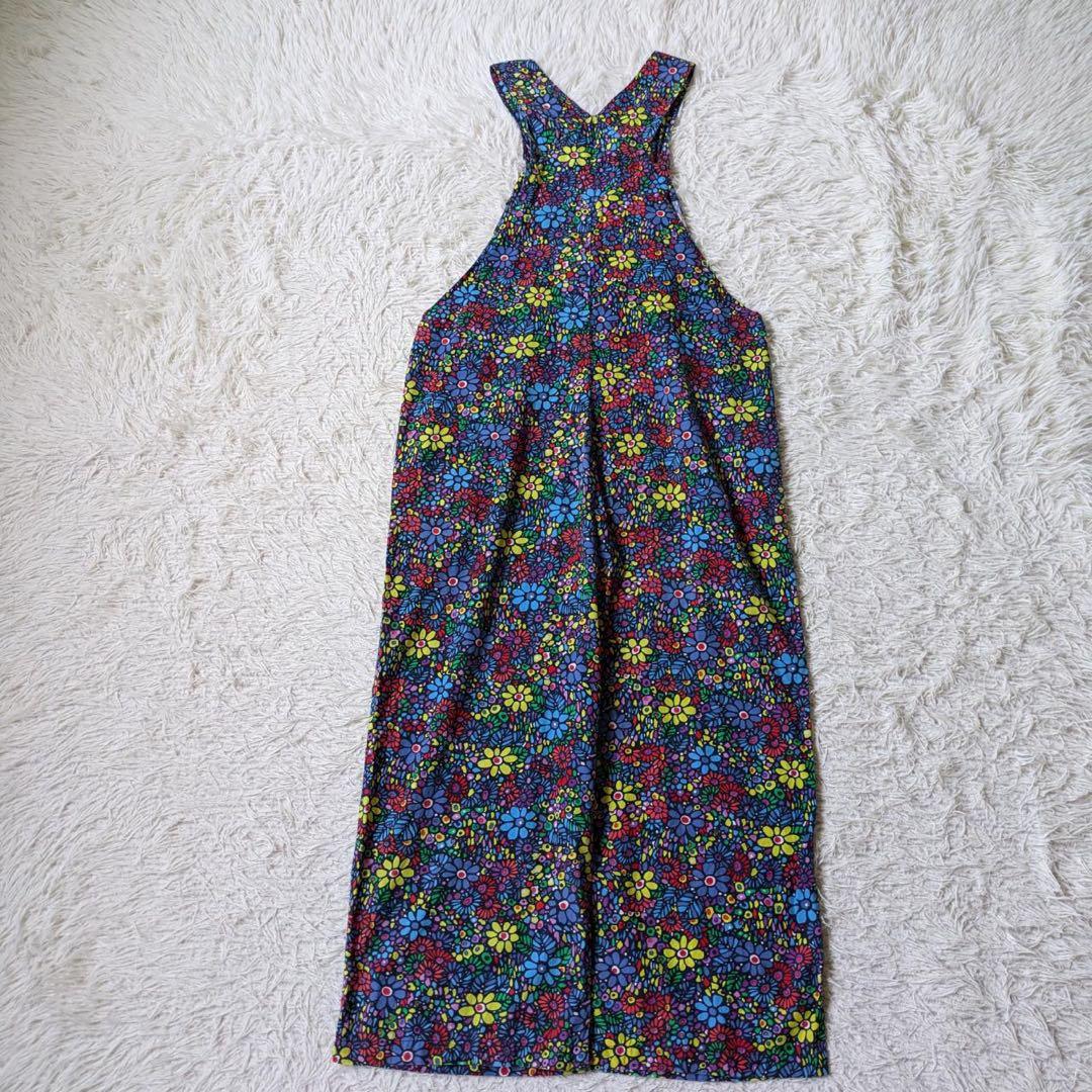 Bohemians/ボヘミアンズ　モザイクフラワーサロペット　サイズM 日本製