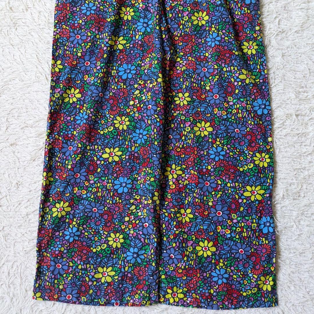 Bohemians/ボヘミアンズ　モザイクフラワーサロペット　サイズM 日本製