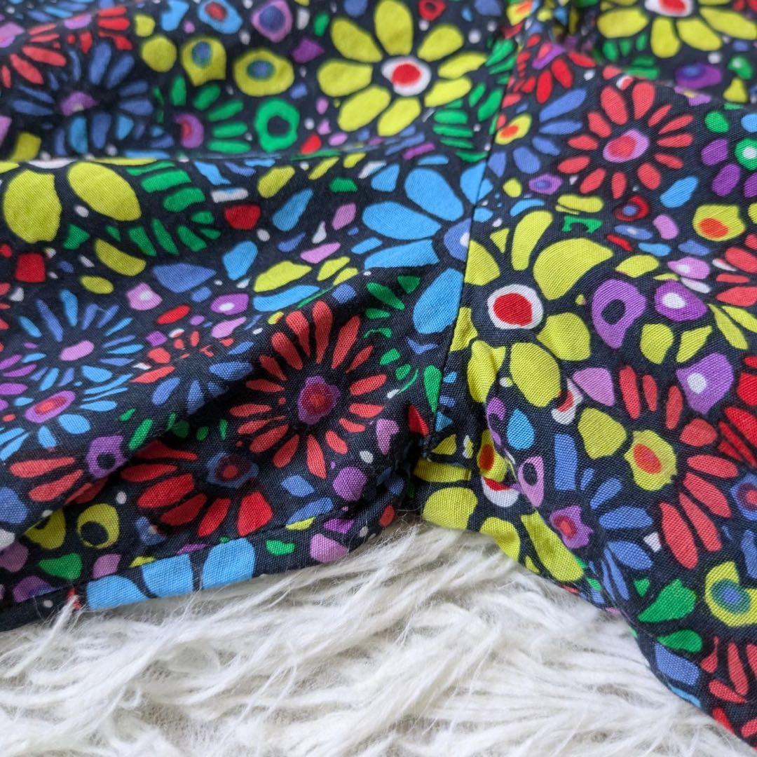 Bohemians/ボヘミアンズ　モザイクフラワーサロペット　サイズM 日本製