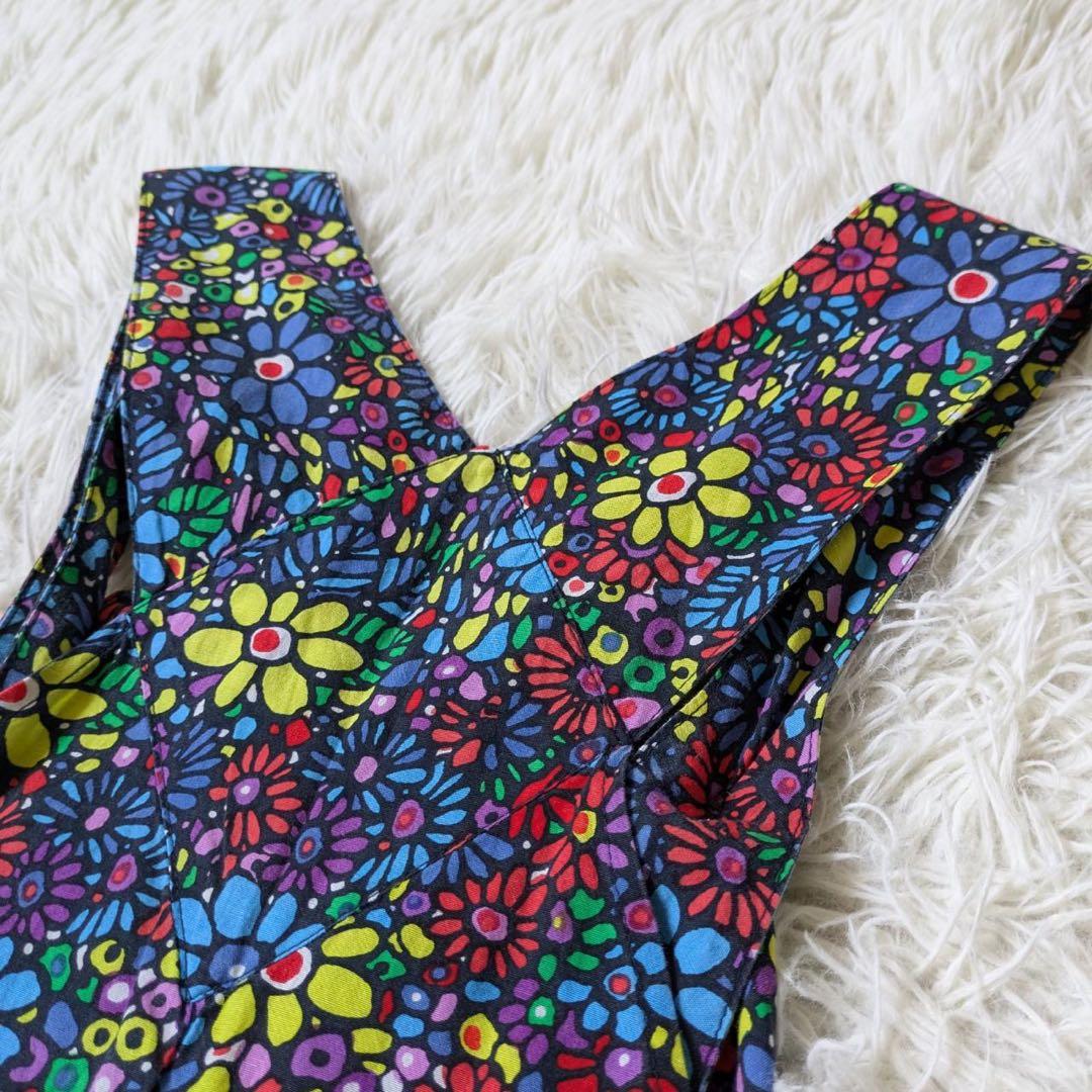 Bohemians/ボヘミアンズ　モザイクフラワーサロペット　サイズM 日本製