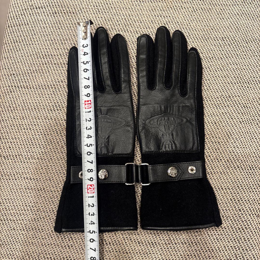 Vivienne Westwood レザー手袋　レザーグローブ　黒　オーブ
