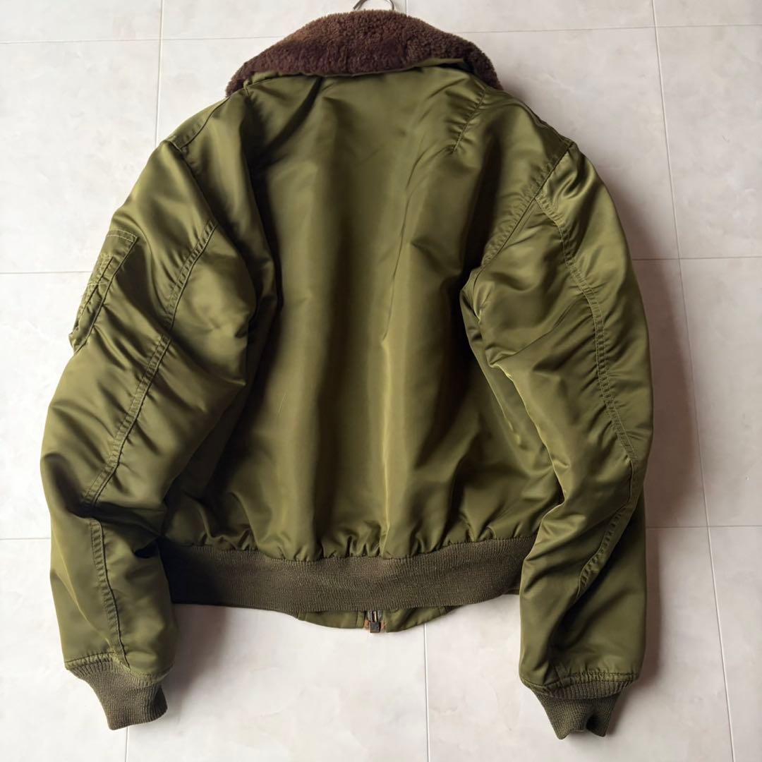 希少✨AVIREX B-15 フライトジャケット M 米国製 スコービル ボア