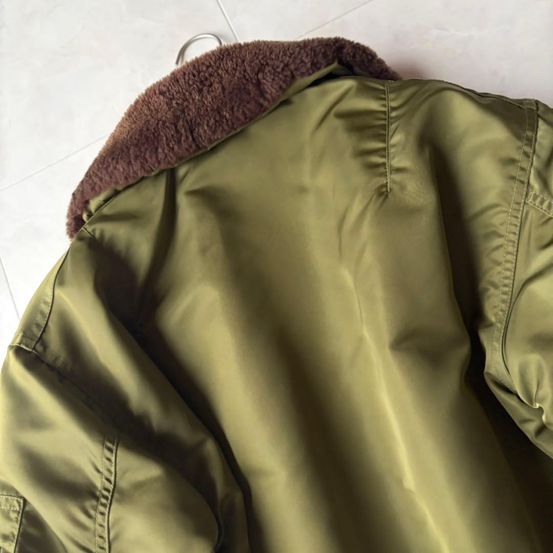 希少✨AVIREX B-15 フライトジャケット M 米国製 スコービル ボア