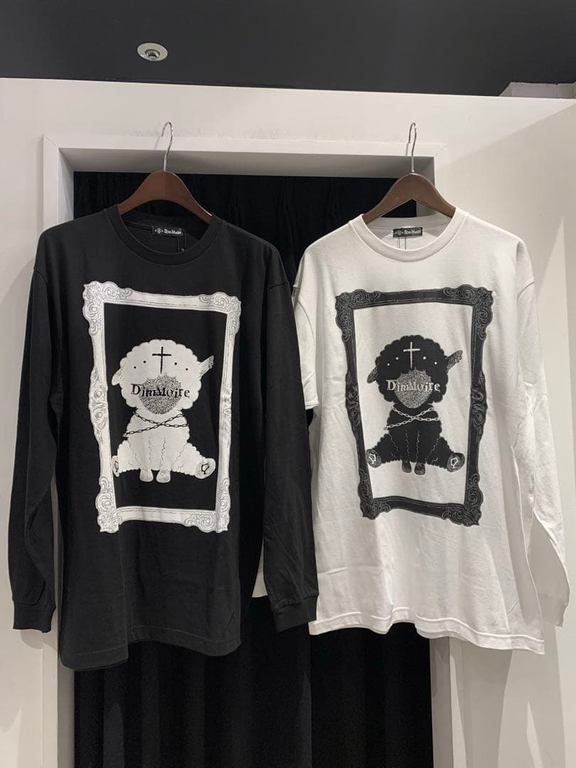 DimMoire❤︎羊ちゃんロンT❤︎ユニセックス❤︎ブラック