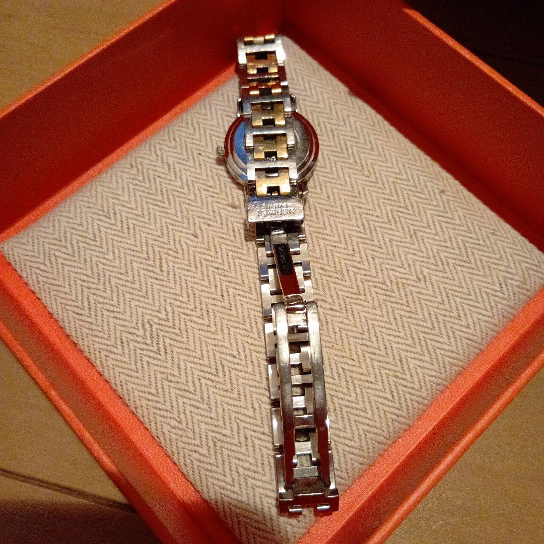 HERMES 腕時計 クリッパー　コンビ　シルバー ゴールド
