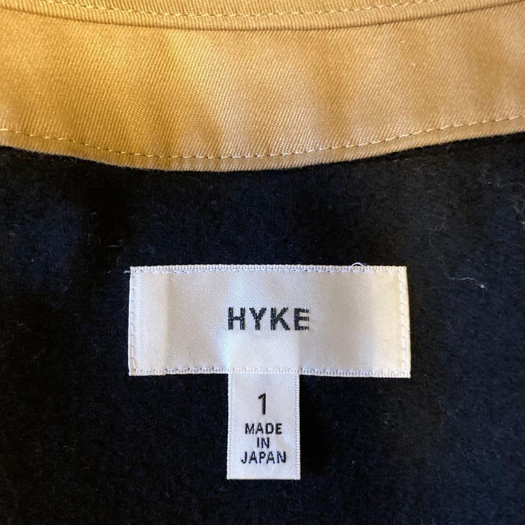 【美品】HYKE トレンチコート 2Way　ウールライナー ベルト付 サイズ1
