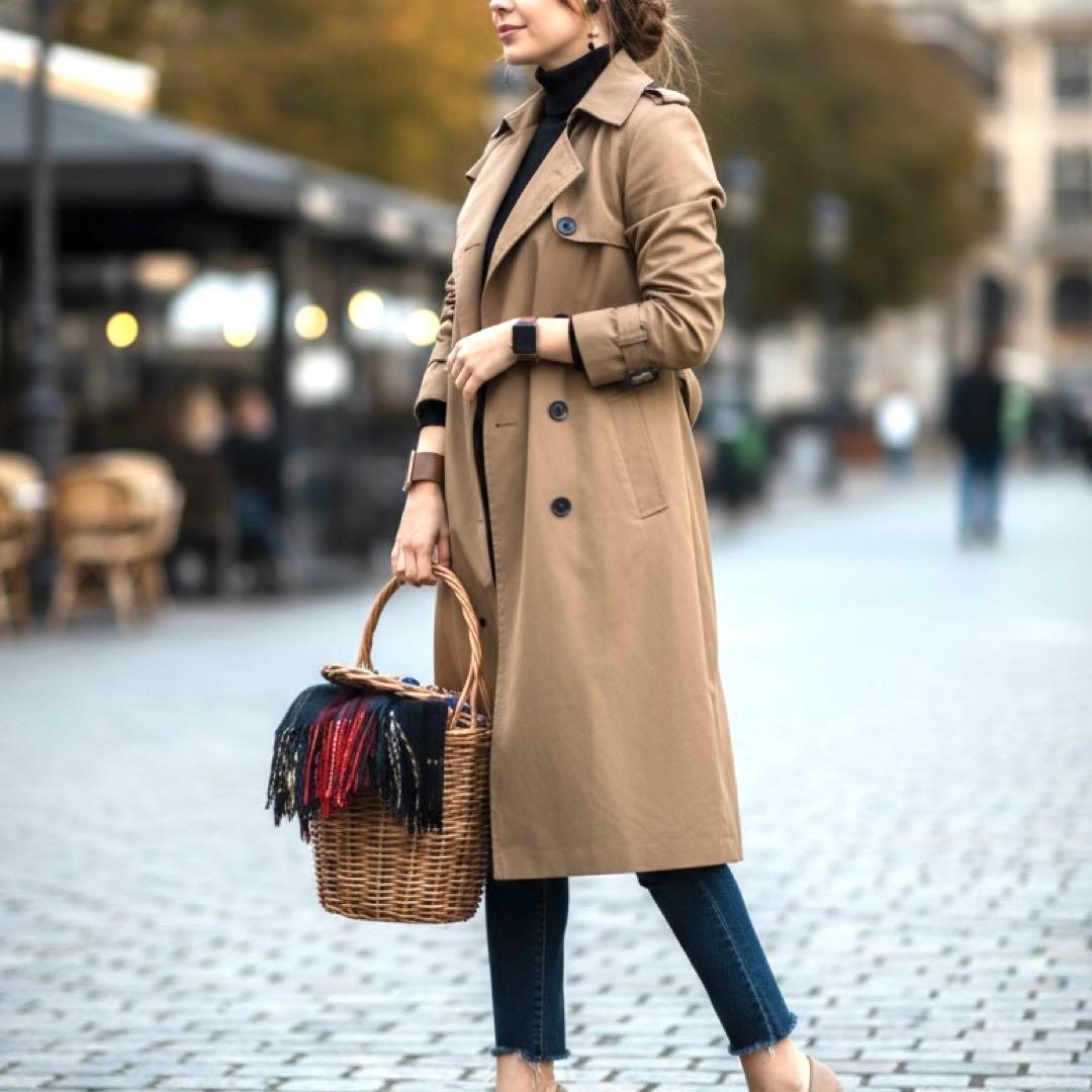 【美品】HYKE トレンチコート 2Way　ウールライナー ベルト付 サイズ1