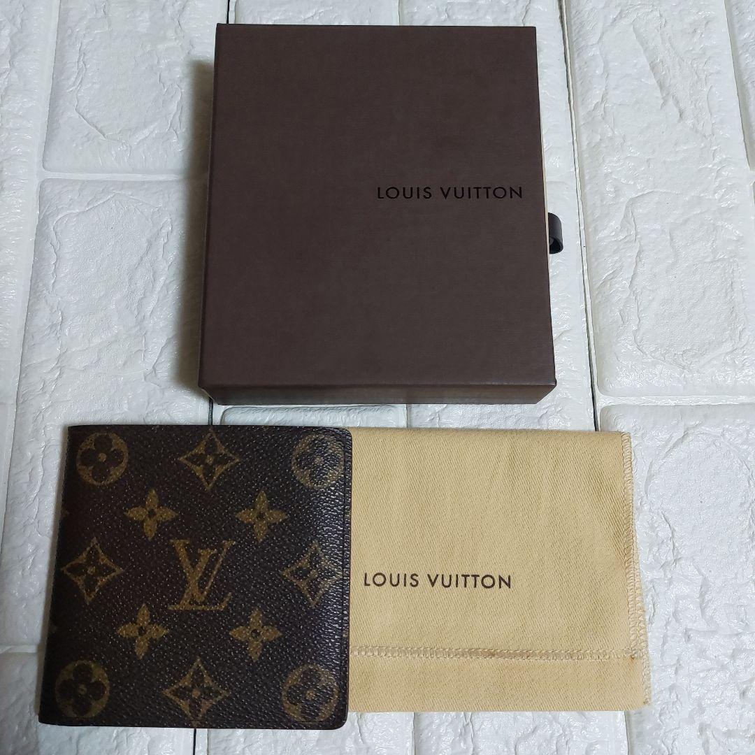 Louis Vuitton ルイヴィトン モノグラム 二つ折財布 付属品付き
