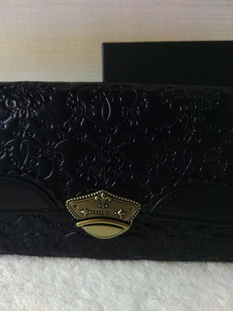 専用ページ アナスイ　長財布　ブラック がま口タイプ