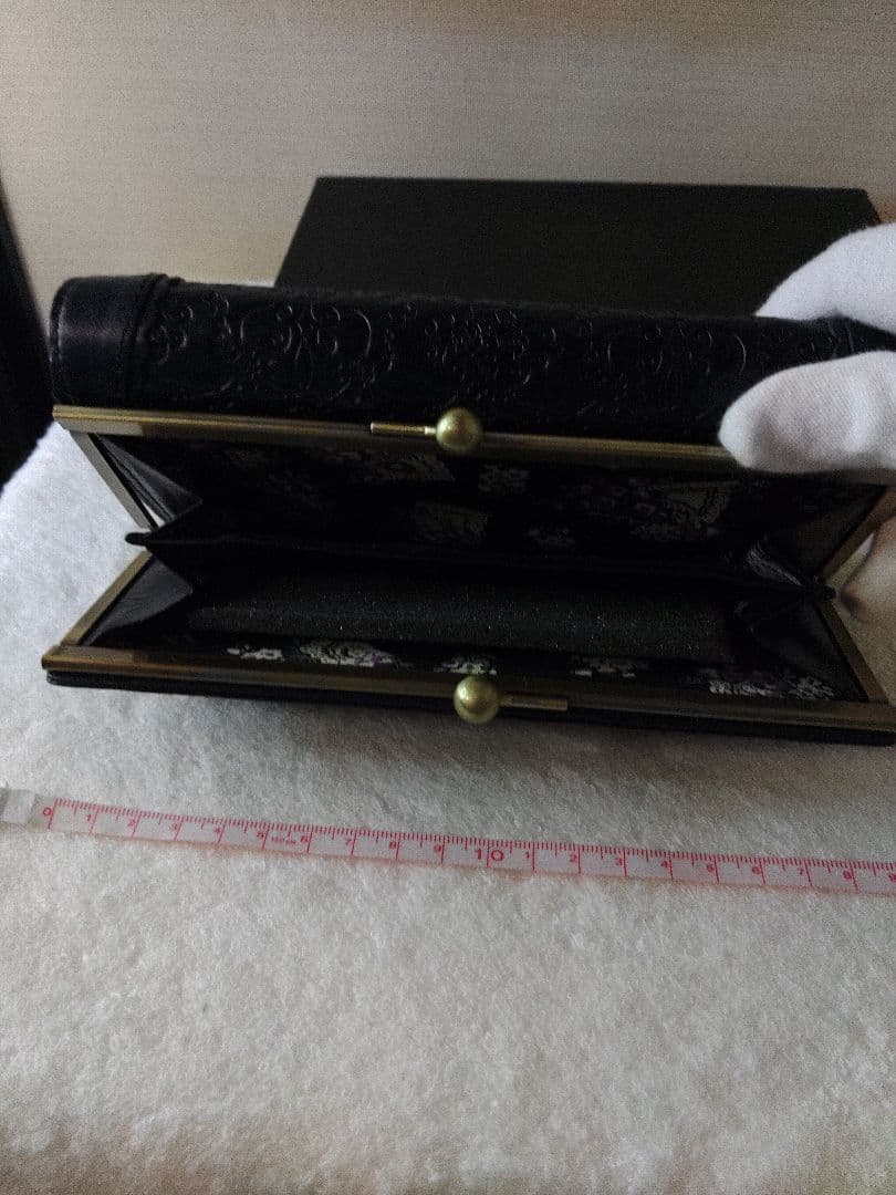 専用ページ アナスイ　長財布　ブラック がま口タイプ