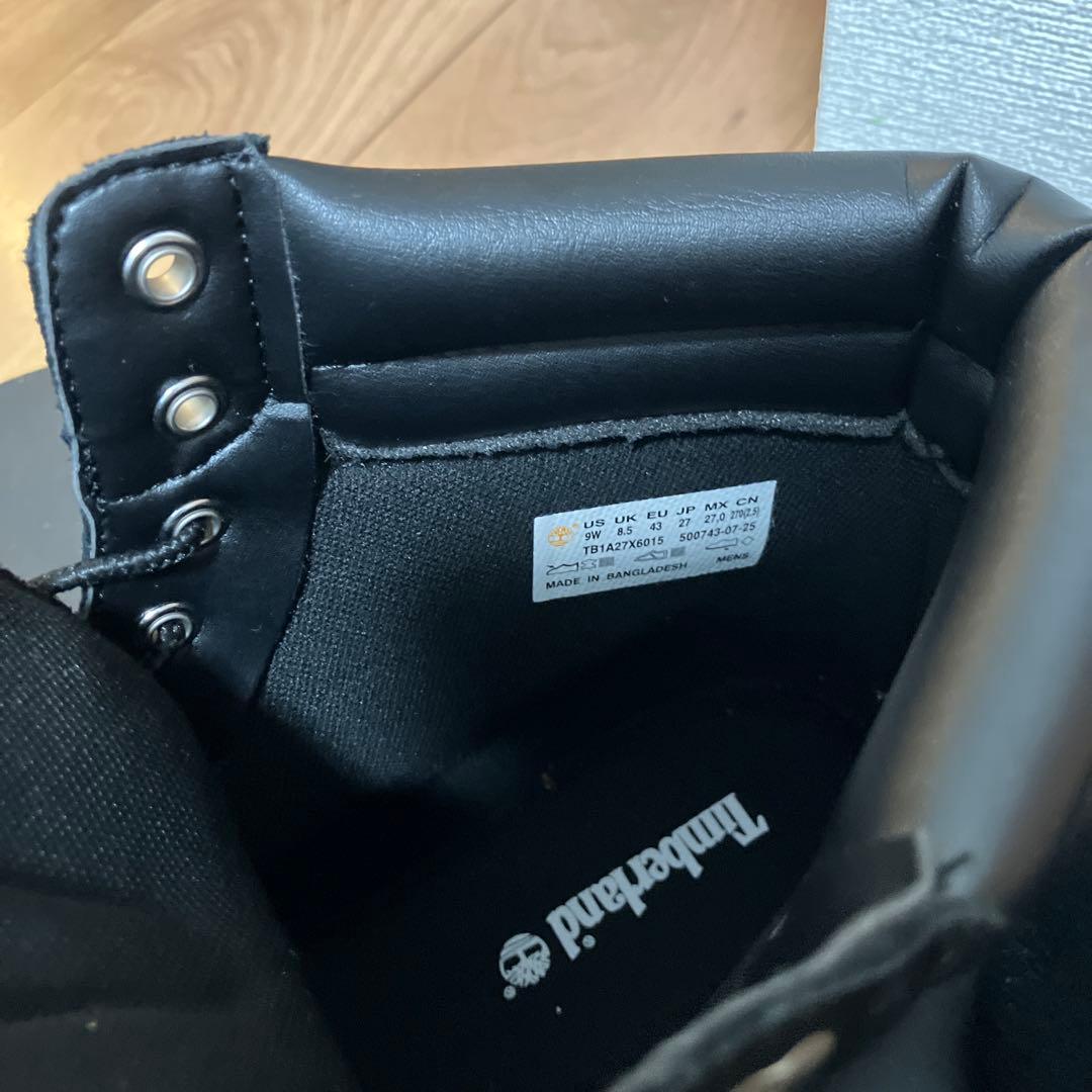 Timberland 黒 ハイカットブーツ US10