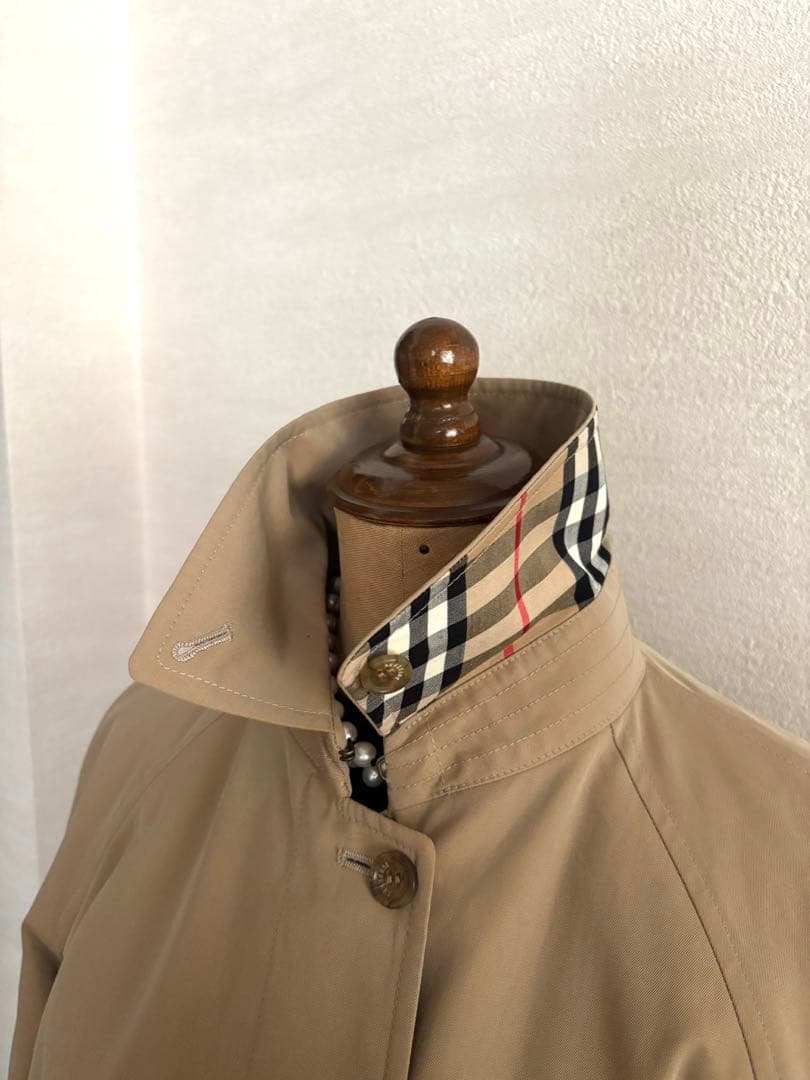 美品☆BURBERRY バーバリー　コート　ステンカラー ノバチェック