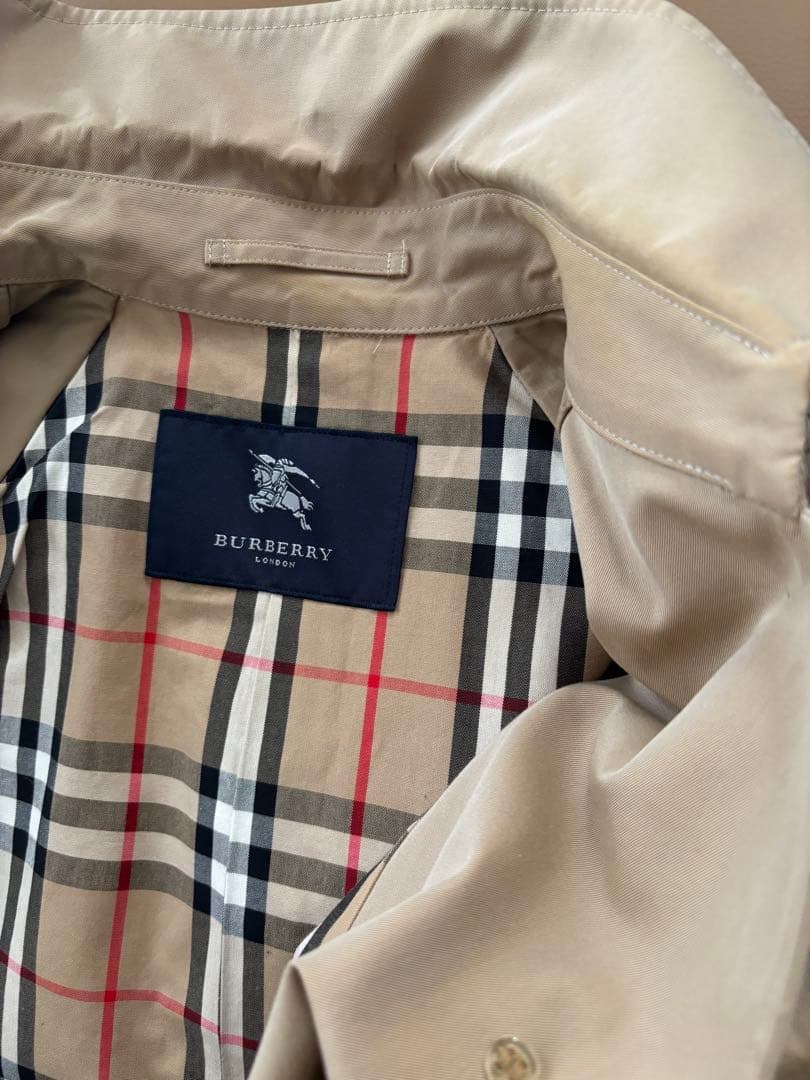 美品☆BURBERRY バーバリー　コート　ステンカラー ノバチェック