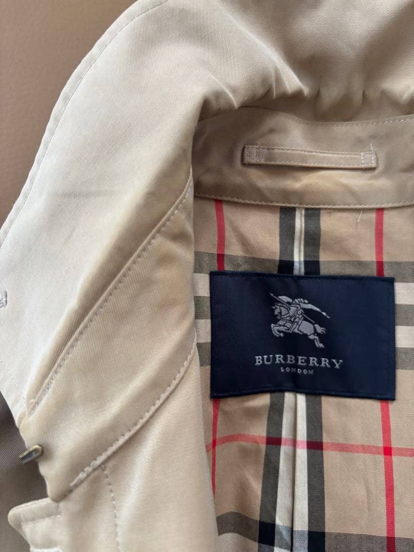美品☆BURBERRY バーバリー　コート　ステンカラー ノバチェック