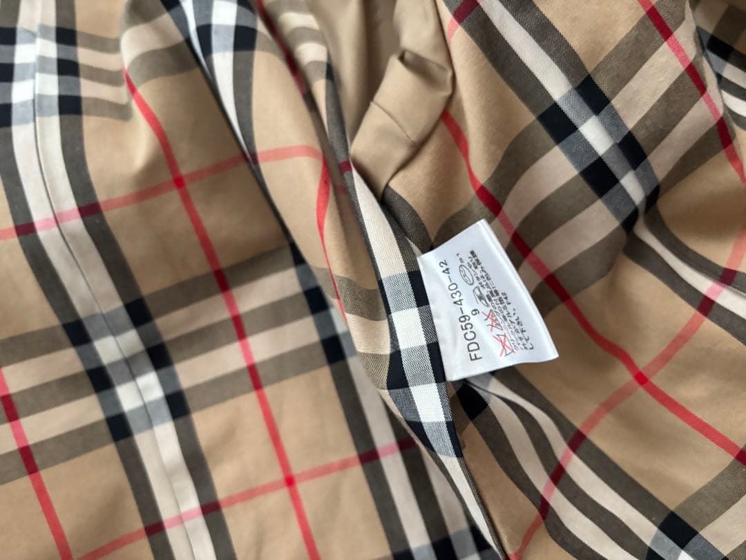 美品☆BURBERRY バーバリー　コート　ステンカラー ノバチェック