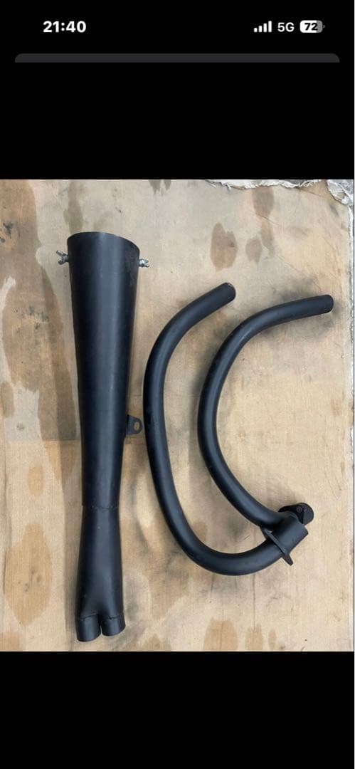 小鉄菅　手曲げ　cb400t.cb250t マフラー