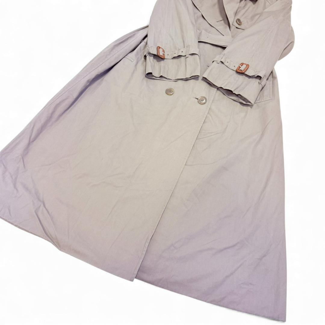 【美品】 バーバリー L 腰ベルト ライナー マキシ丈 2Way トレンチコート